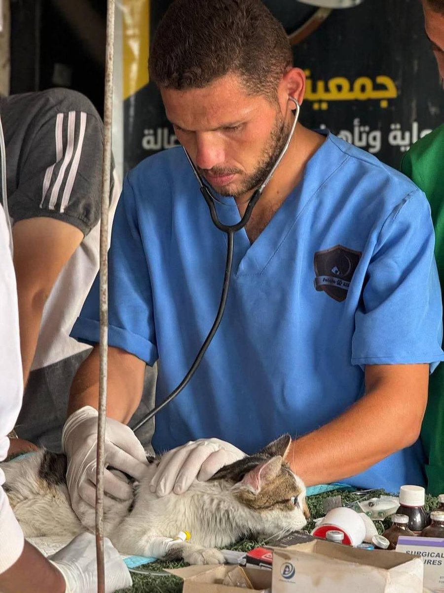 El veterinario palestino Dr. Moath Abu Rukbeh fue asesinado por Israel en la Franja de Gaza.