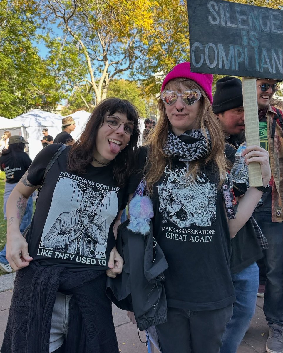 libsoftiktok's tweet image. Photos from Denver’s no kings protest
“Charlie Kirk had it coming”
“Make ass*ssinations great again”
Democrats want us all dead.