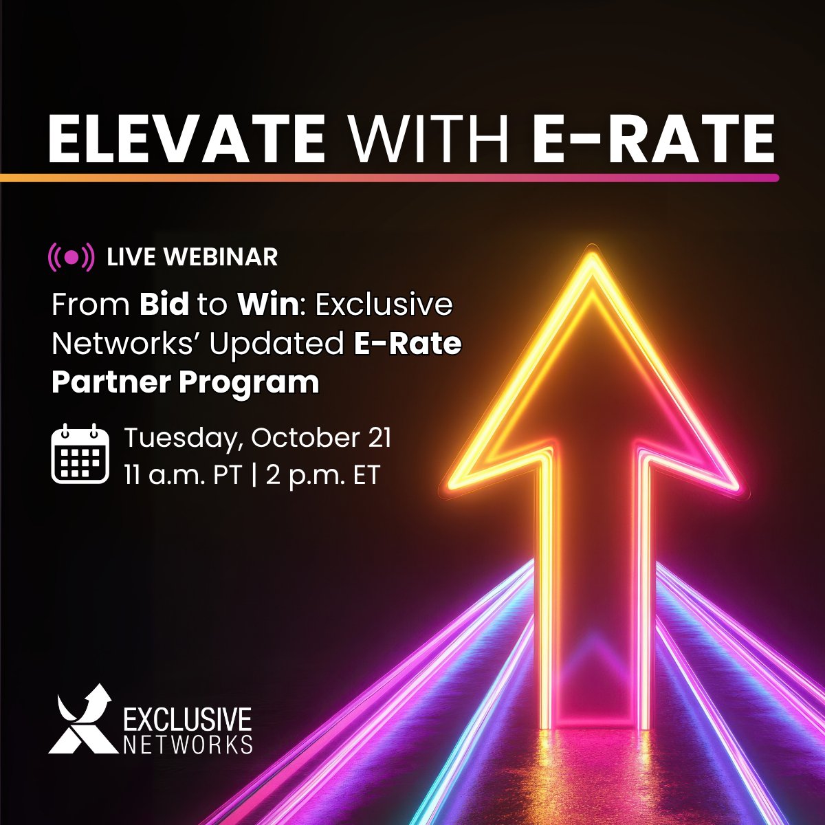 Join the launch of our E-Rate premium services tomorrow!

This session will show partners how to boost pipeline with demand generation, simplify large-deal financing, and secure inventory in time for strict service start dates. 
👉 eu1.hubs.ly/H0nxVm40

#WeAreExclusive