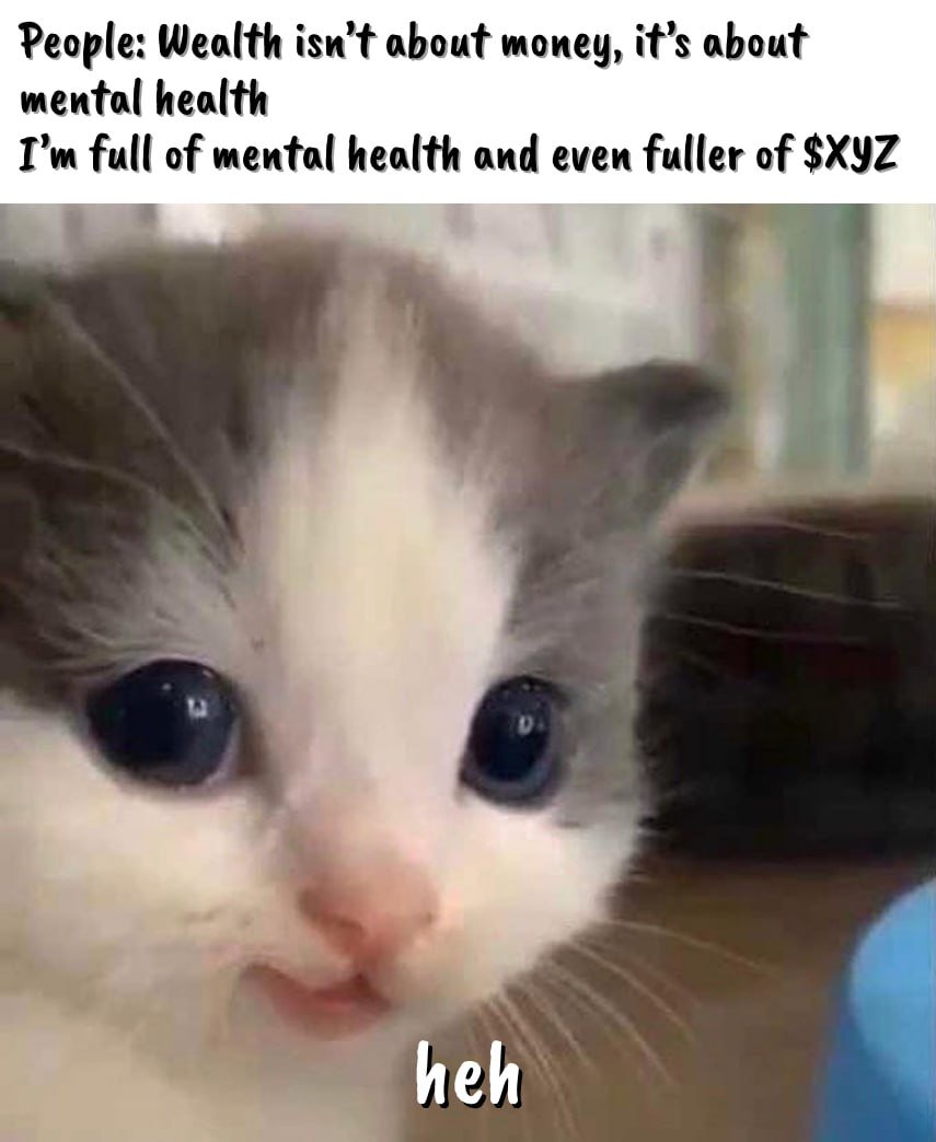 xyz_verse's tweet image. They said money can’t buy happiness

 I bought $XYZ and feeling pretty happy tho😋