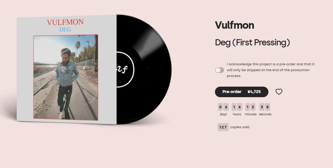 Vulfpeck Vulfmon ‎レコード シリアル番号付き Vulfpeck Vulfmon ‎レコード シリアル番号付き Vulfnik (LP)/Vulfmon