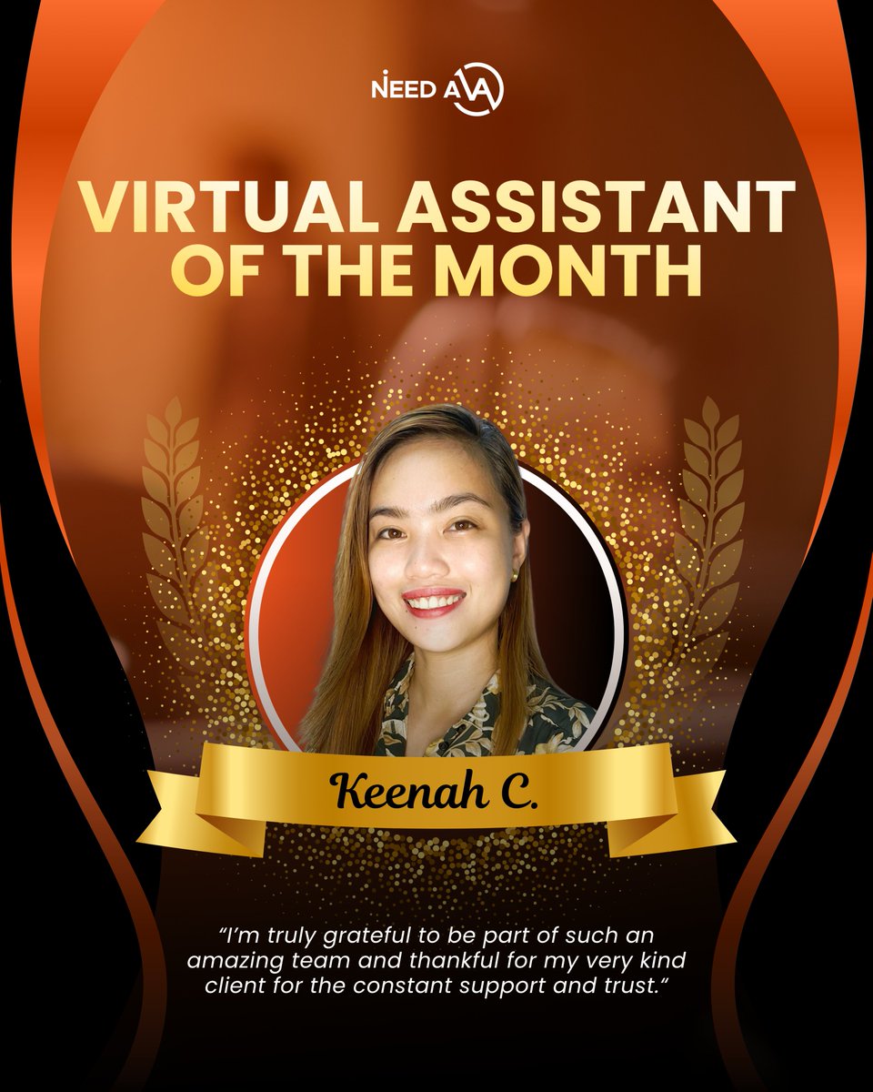 ineeda_va's tweet image. 🌟 VAs of the Month 🌟
A huge shoutout to Keenah, John Levi, and Gem, this month’s standout Virtual Assistants!

We’re proud of the impact they make every single day. 💼👏

#VAoftheMonth #INeedAVA #TopVAs #VirtualAssistantExcellence #RemoteTeamWins #DelegateToElevate #VAlife