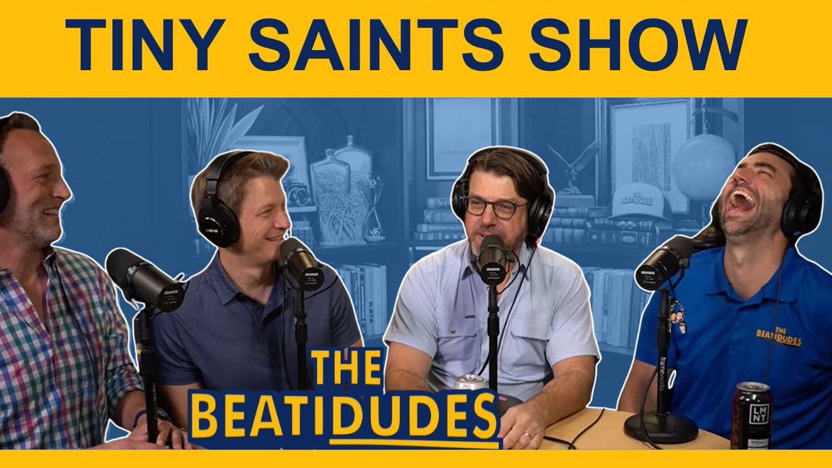 The_BeatiDudes's tweet image. Tiny Saints Show = Catholic Bluey 

Patrick Thornton, marketing vet turned Catholic entrepreneur behind Tiny Saints and Catholic.store, joins the 'Dudes at the famous Tiny Table for an episode that’s part improv, part inside-baseball for Catholic media, and all heart.