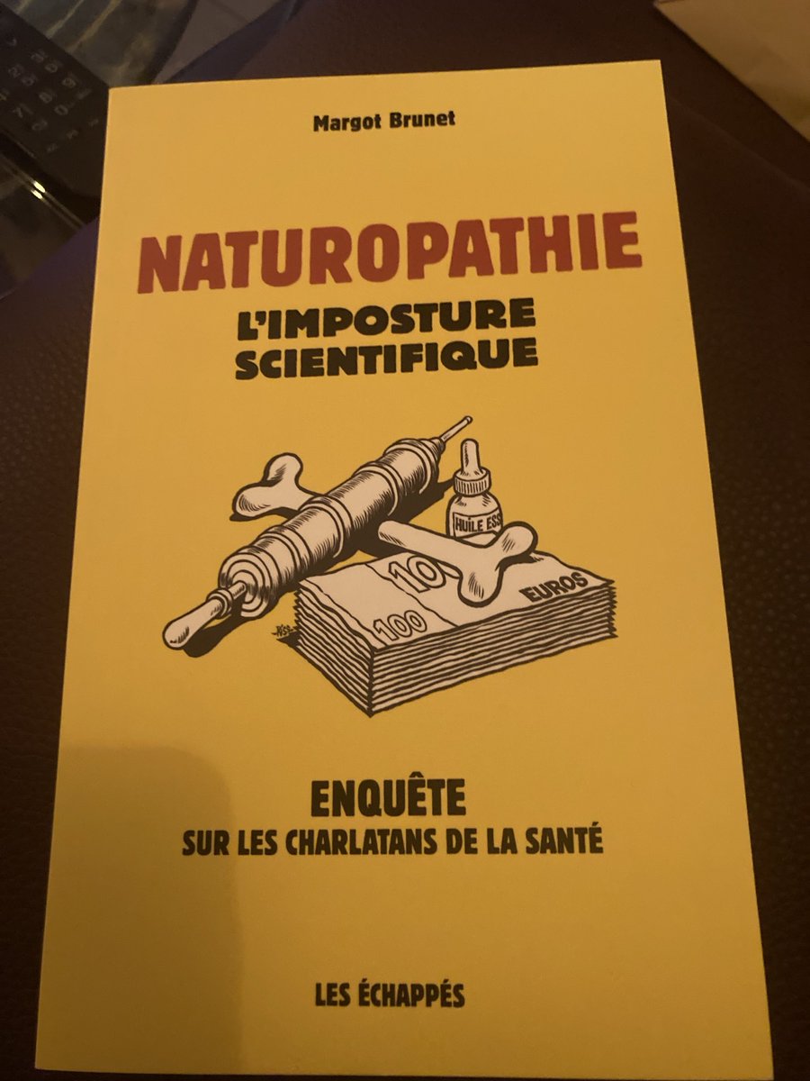 Bien reçu, l’excellent livre de ⁦<a href="/Margot_Brunet_/">Margot Brunet</a>⁩ sur la #Naturopathie découvert grâce à ⁦<a href="/conspiration/">Conspiracy Watch</a>⁩ 👍