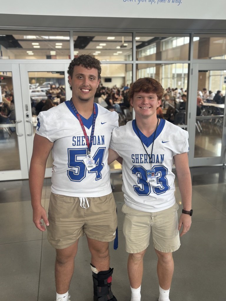 The 2025 Sheridan High School Homecoming co-captains were announced on Friday. Congratulations to Will Cowart and Jaxson Delk! 

#YJNation #ExcellenceEveryDay