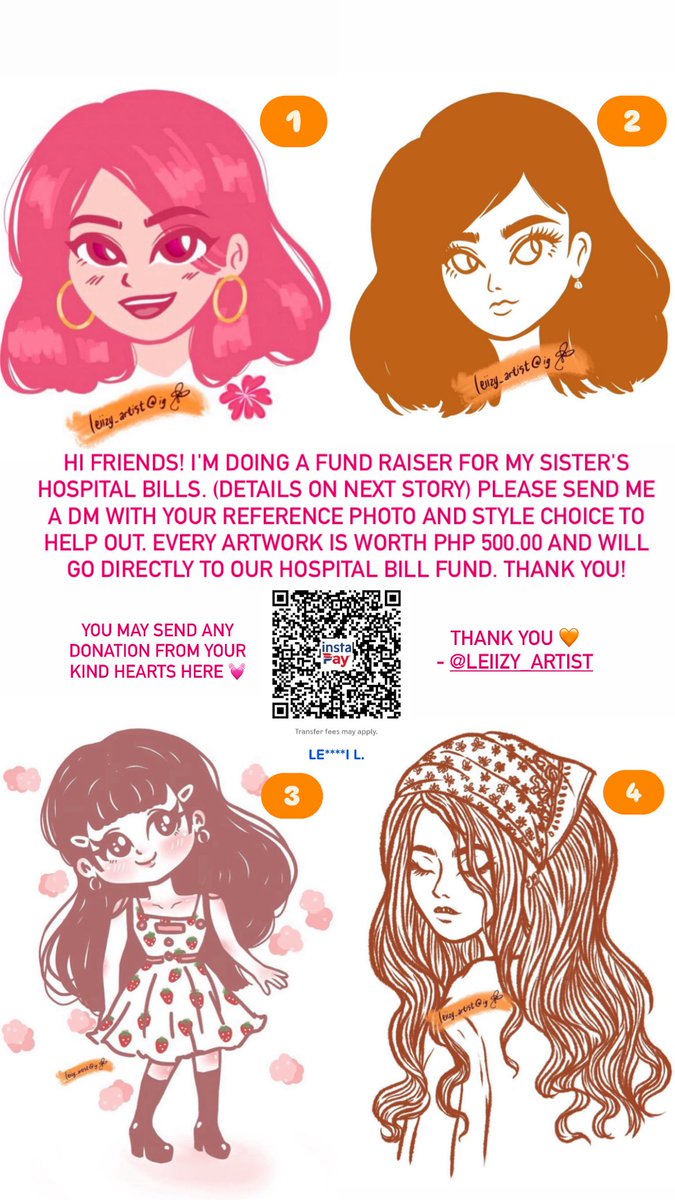 Hi Aroha friends 💜 I'm doing an art fund raiser for my sister. Please see details below to help out. 🥰