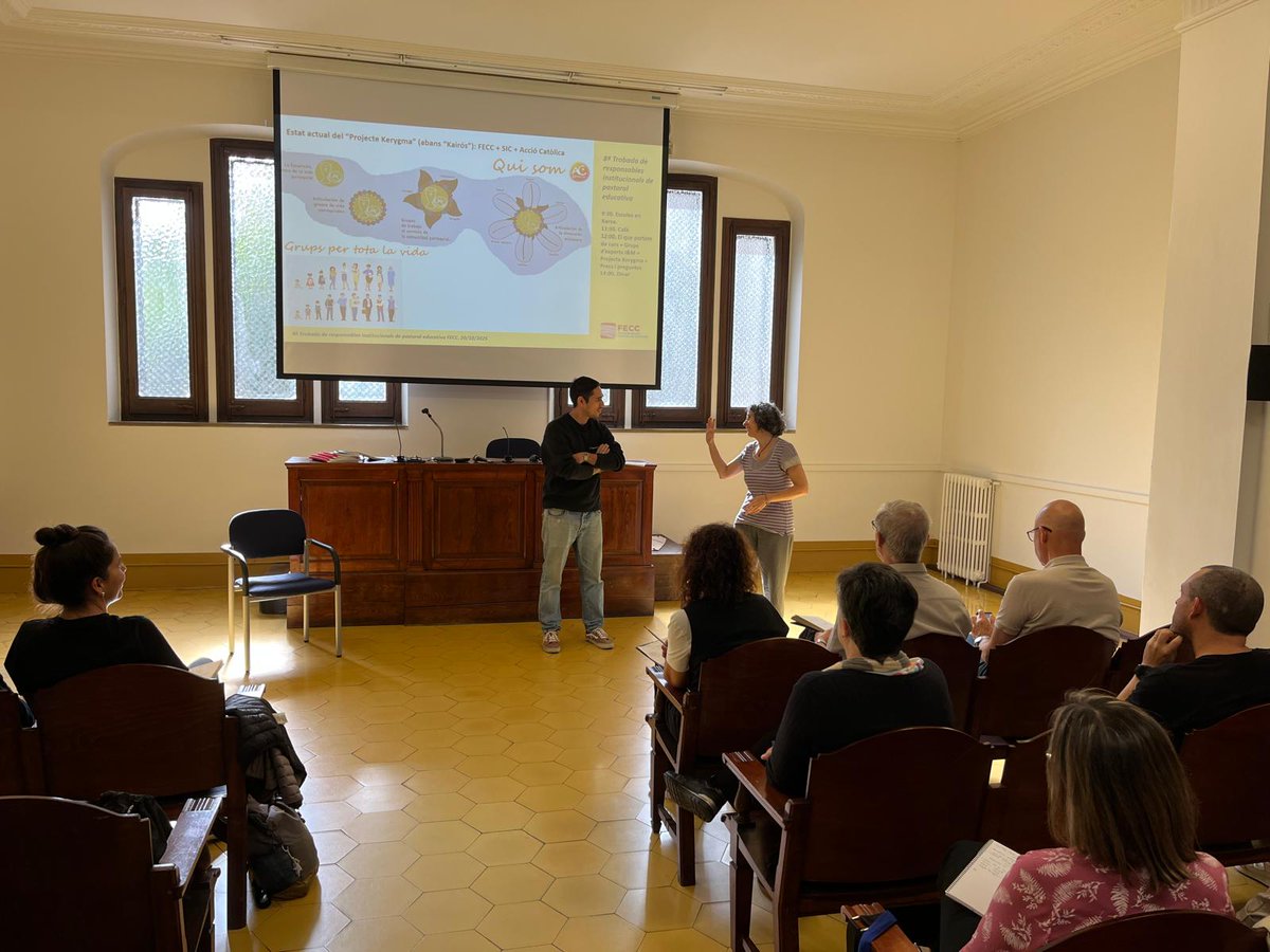 ✨ Avui hem celebrat la 8a Trobada de responsables institucionals de <a href="/FECC_Pastoral/">FECC_Identitat i Missió</a> al Palau de la Balmesiana.
Un espai per compartir mirada, aprofundir en la cura de les persones i traçar línies de fons per a la pastoral educativa. Seguim construint junts 🙌
#PastoralEducativa