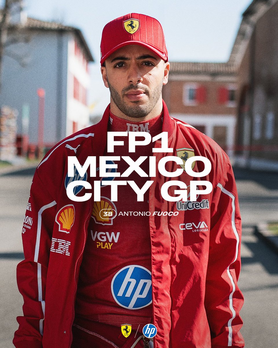 . <a href="/Anto_Fuoco/">Antonio Fuoco</a> will be kicking off the Mexico City GP weekend in FP1! 💪🇲🇽