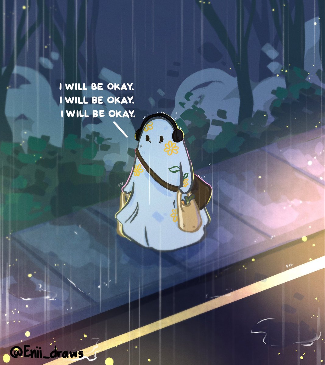 Enii_draws's tweet image. I will be okay...