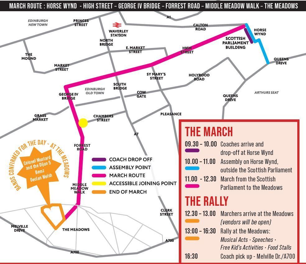 PovertyAlliance's tweet image. ⏳5 days to go! 
Join us on Saturday 25th October for the march for all of us #ScotlandDemandsBetter
📍Assembly from 10am outside the Scottish Parliament before marching onto The Meadows for a rally with inspirational speakers and live music!
Join us: scotland-demands-better.com/supporters