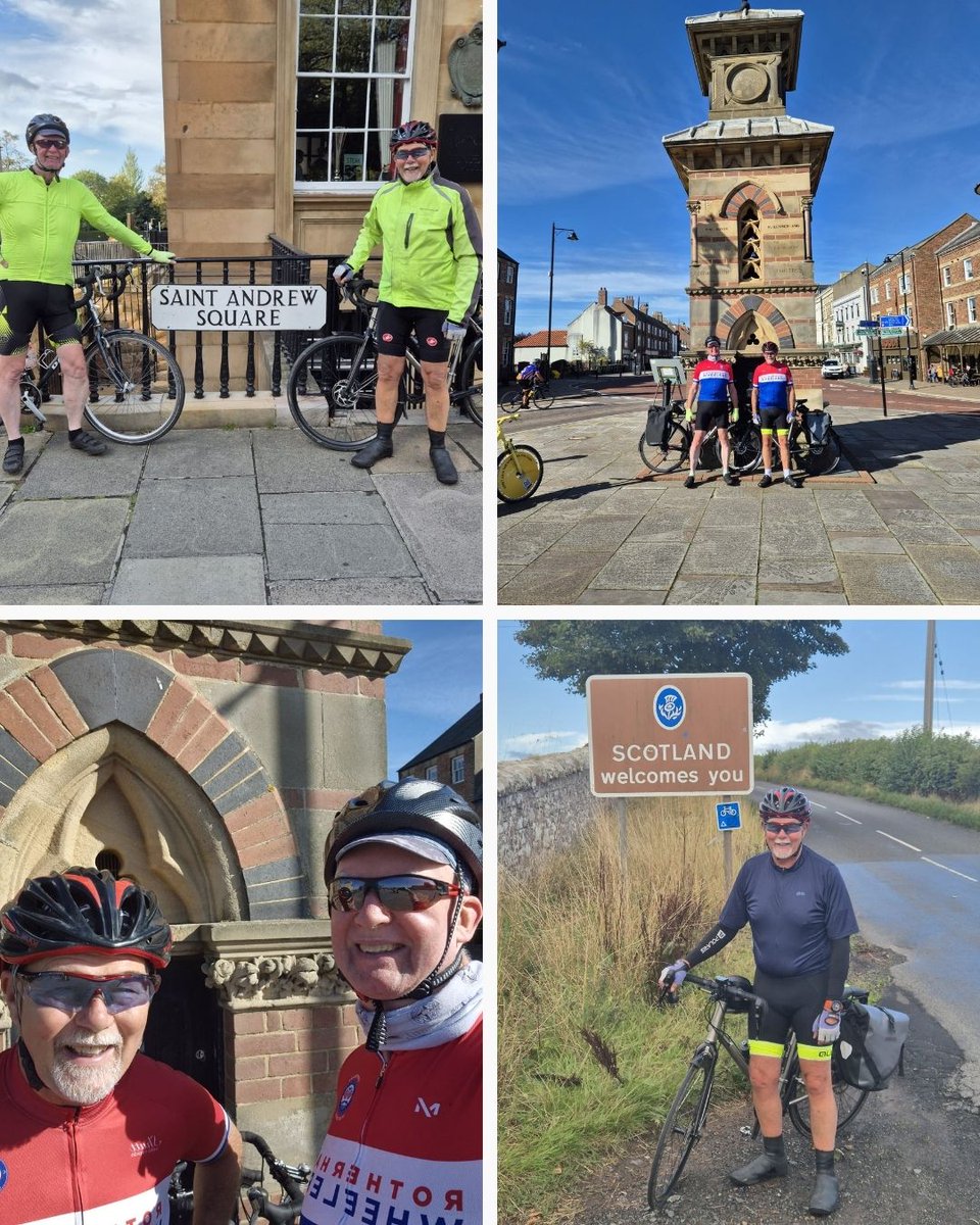 🎉 They did it! 🚴‍♂️

Congrats to Trustee Tom Knight &amp; Steve Burns, who conquered a 200-mile ride from Newcastle to Edinburgh, raising an incredible £2,300 for #Shiloh &amp; #RotherhamCancerCare

Four days, 1 puncture, stunning coastal views and double their target. What a ride!