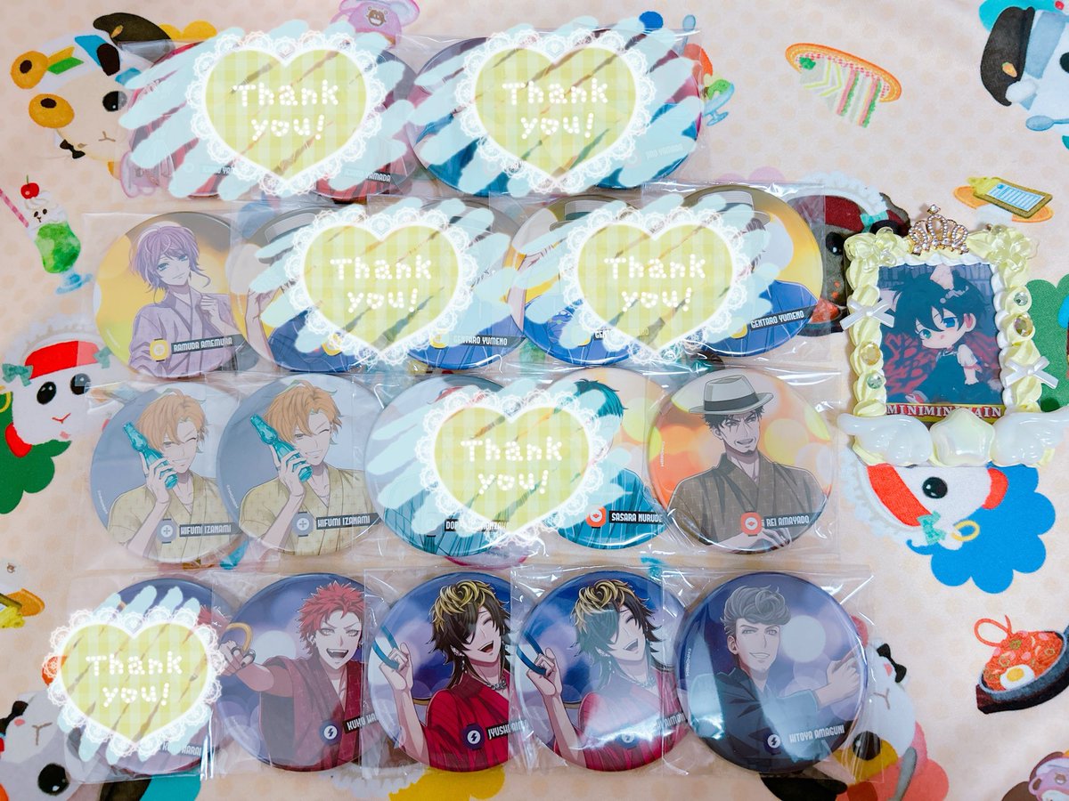 MiniMiniMain's tweet image. 【交換】
ヒプノシスマイク ヒプマイ ヒプムビ 8th Anniversary カフェ 缶バッジ

譲) 乱数、一二三、零、空却、十四、獄

求) 三郎

お心当たりございましたら、引用先よりお声掛け頂けますと幸いです。