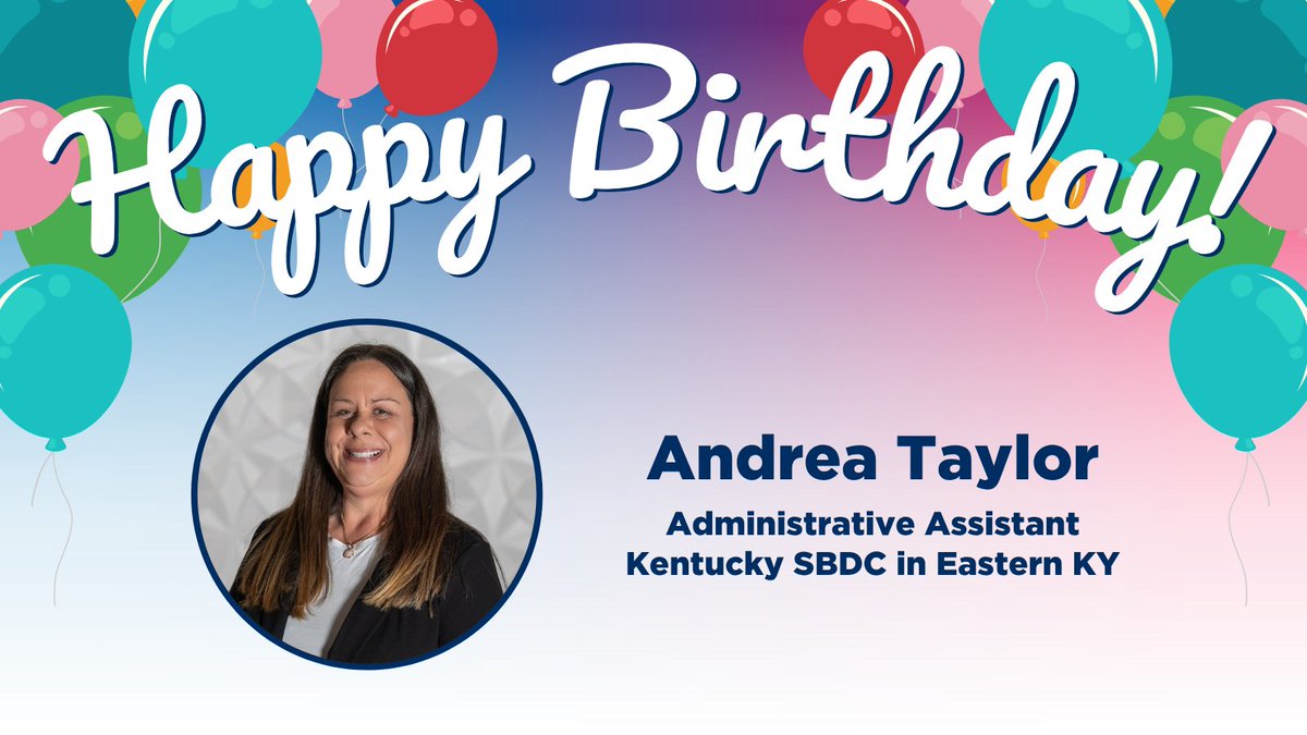 🎉 Join us in wishing a Happy Birthday to Andrea Taylor, Administrative Assistant in our Eastern KY Center!

Have a great day, Andrea! 🥳