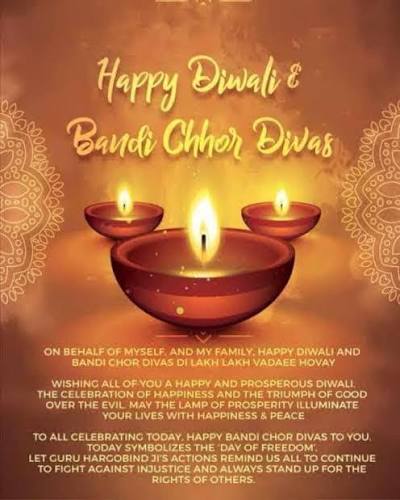 From our home to yours #carerscount2 #everyonematters #celebrate #diversity #Diwali2025 #bandichhordivas