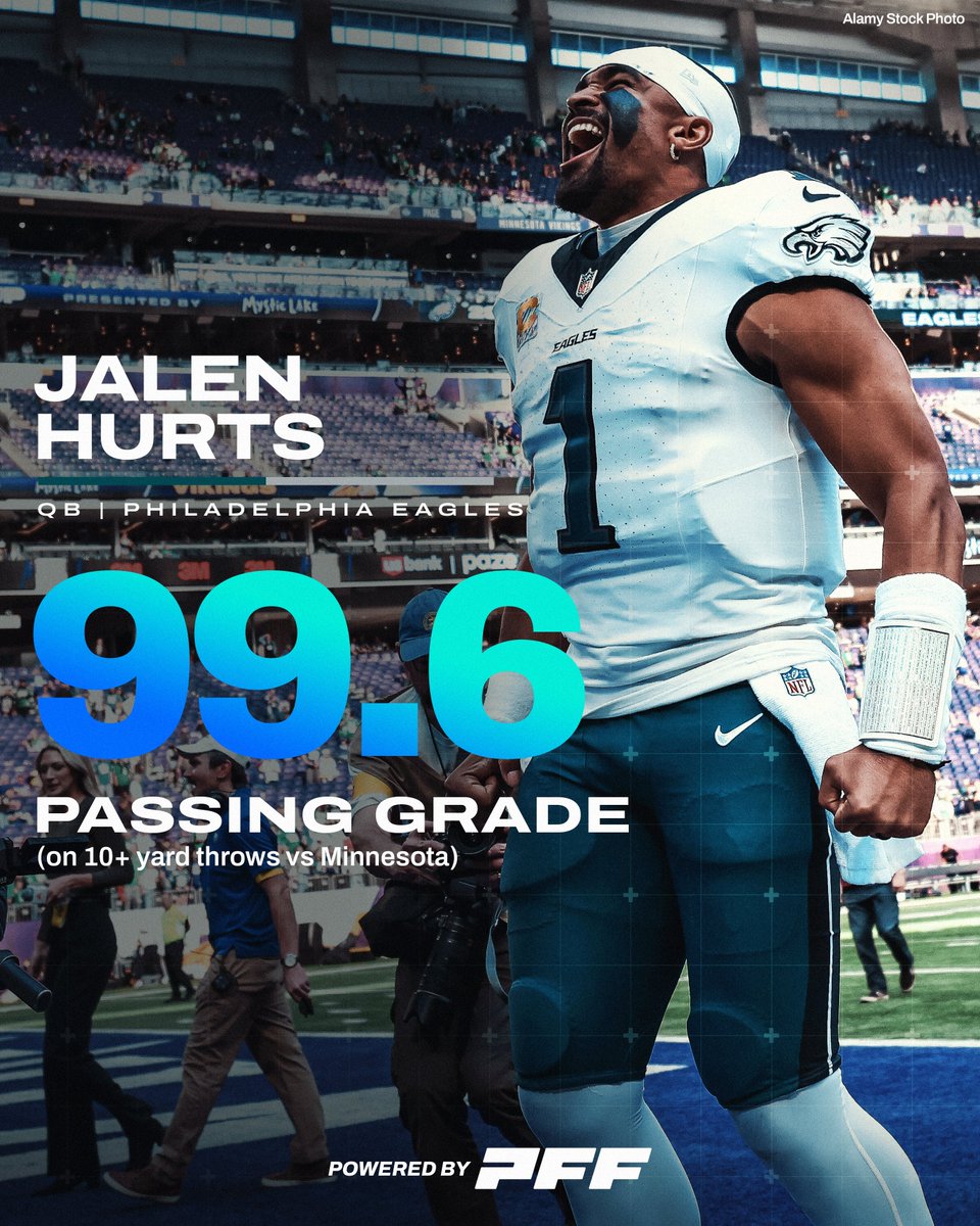 And they said Jalen Hurts can't throw the ball down the field...