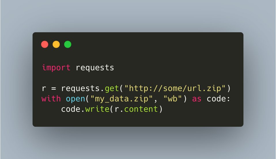 driscollis's tweet image. Need to download a file with #Python? The requests package makes it easy!
You only need FOUR lines of code! 🐍🚀