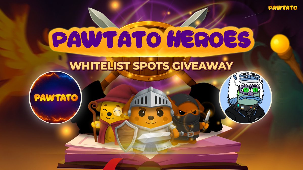 defi_funds1's tweet image. NFT WHITELIST GIVEAWAY!!! 

The @PawtatoFinance lands NFTs minted for 6 Sui and it currently selling for 30+ Sui FP(6x from mint price) on @tradeportxyz. 

The team is cooking up another massive collection titled &quot;PAWTATO HEROES&quot;!

My quant told me it has a thing with the other…