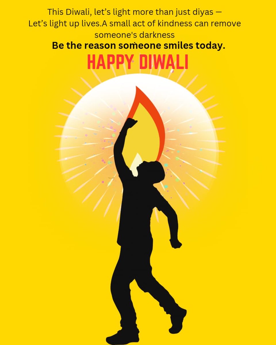 GKM__Official's tweet photo. A kind word or act can brighten someone's world.
Be the light.
#HappyDiwali #SpreadLight #BeKind https://t.co/9f6aNdQPoA