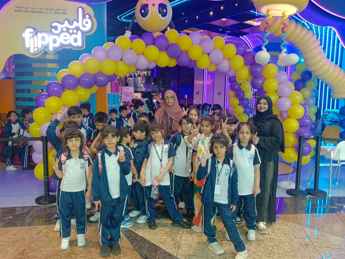 PamirSharjah's tweet image. School Trip – Primary Section | 8-10-2025 ✨🎒

Students from Grades 1 and 2 had an incredible day during their entertainment trip to *Flipped, Sharjah*! 🤸‍♂️💫

#PamirPride #FlippedSharjah #PrimaryFun #HappyHearts #LearningThroughPlay #SchoolAdventures