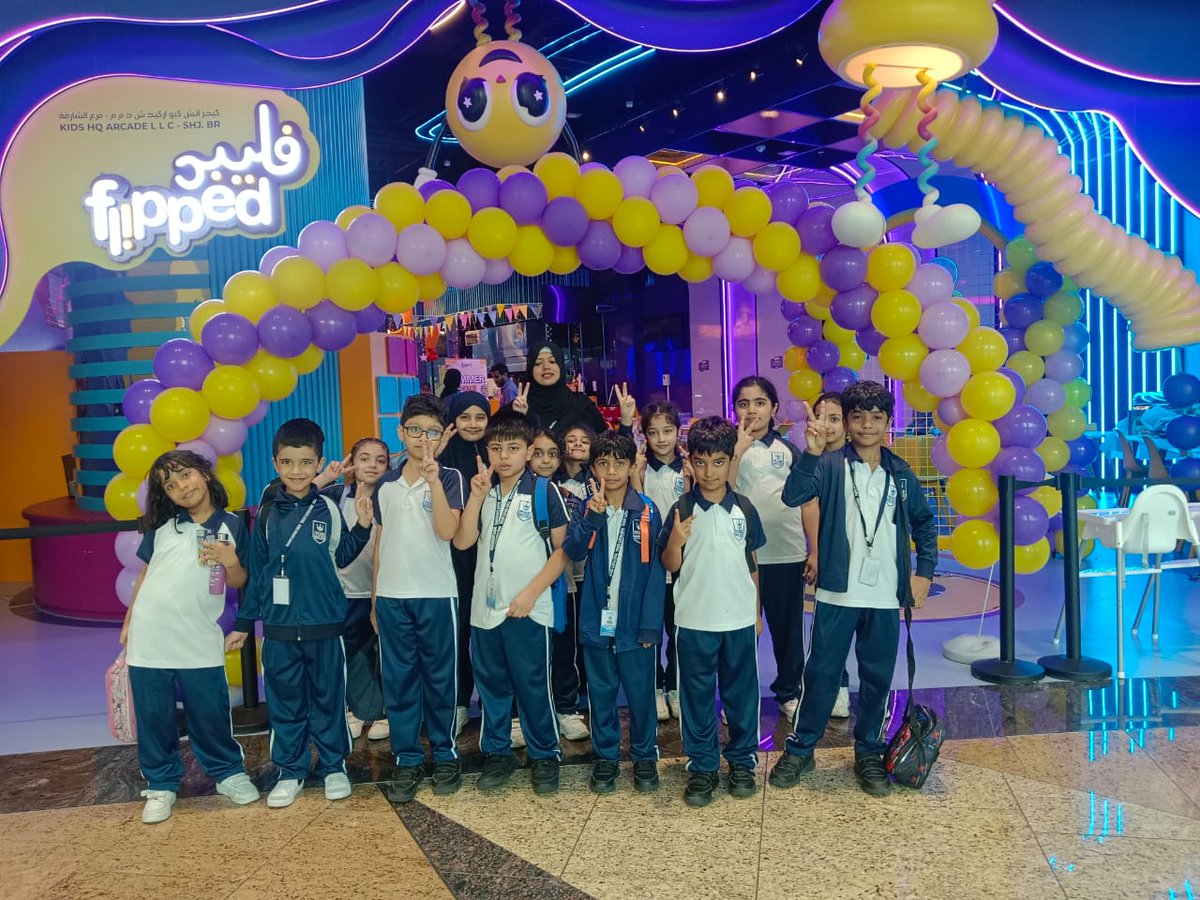 PamirSharjah's tweet image. School Trip – Primary Section | 8-10-2025 ✨🎒

Students from Grades 1 and 2 had an incredible day during their entertainment trip to *Flipped, Sharjah*! 🤸‍♂️💫

#PamirPride #FlippedSharjah #PrimaryFun #HappyHearts #LearningThroughPlay #SchoolAdventures