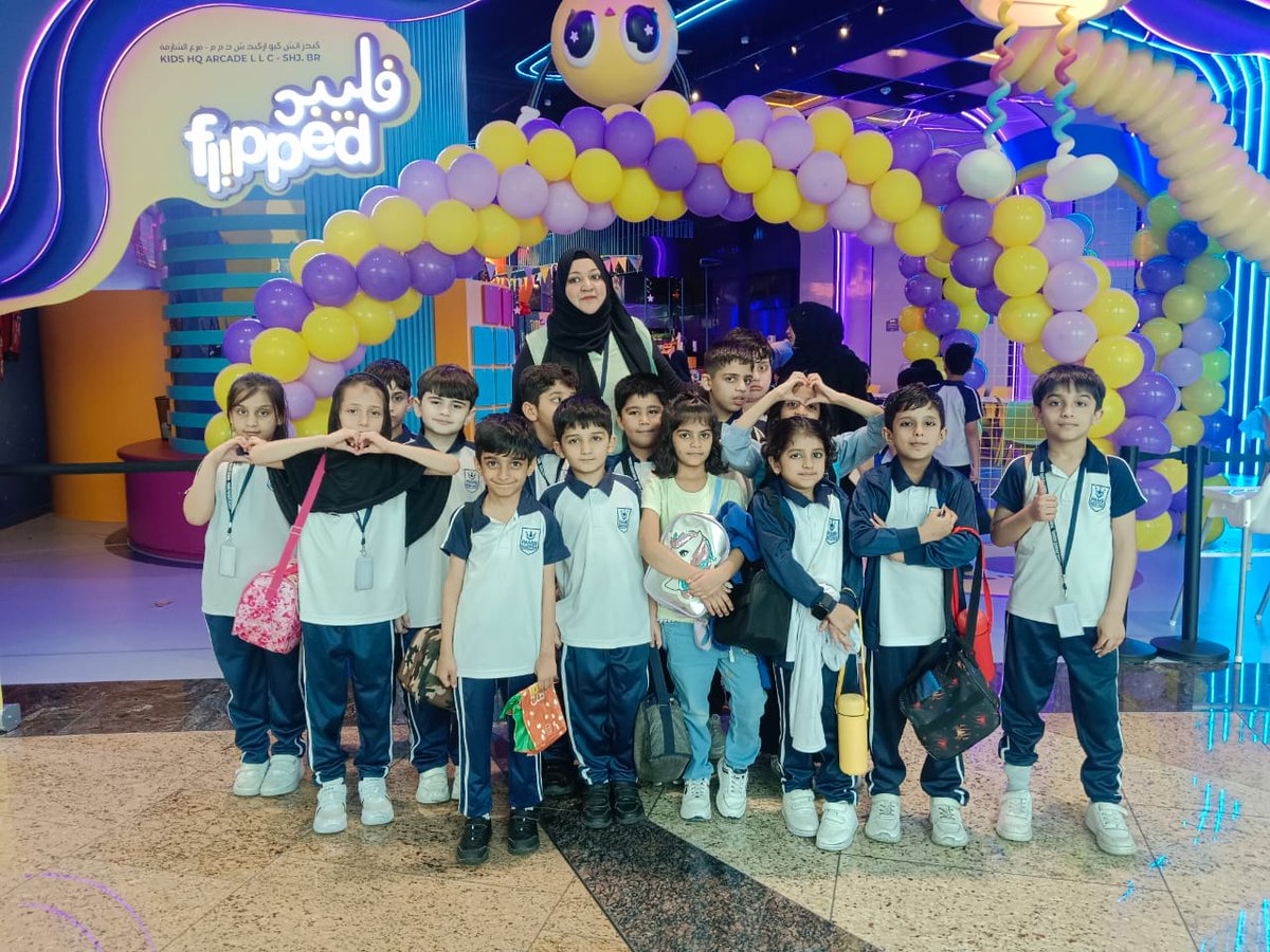 PamirSharjah's tweet image. School Trip – Primary Section | 8-10-2025 ✨🎒

Students from Grades 1 and 2 had an incredible day during their entertainment trip to *Flipped, Sharjah*! 🤸‍♂️💫

#PamirPride #FlippedSharjah #PrimaryFun #HappyHearts #LearningThroughPlay #SchoolAdventures