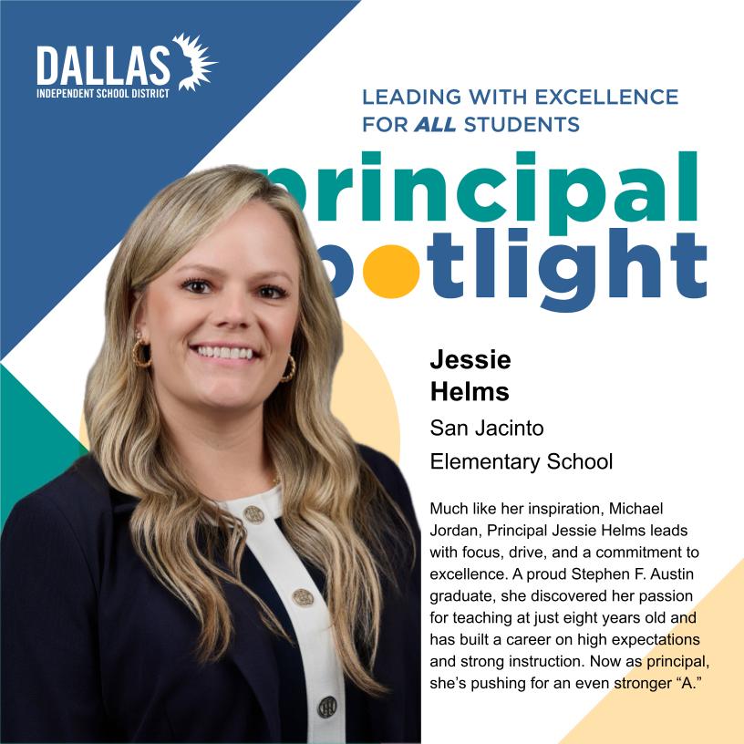 DallasISDSupt's tweet image. Did you know that Principal Helms is the biggest Michael Jordan fan you’ll ever meet? She channels his mindset of hard work and perseverance into her leadership, motivating her team and students to push past limits and strive for greatness every day.