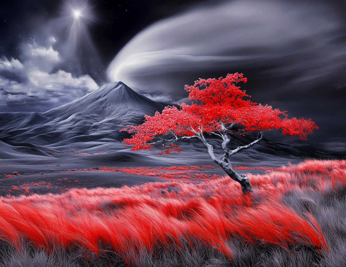 In a world of shadow, color dares to breathe