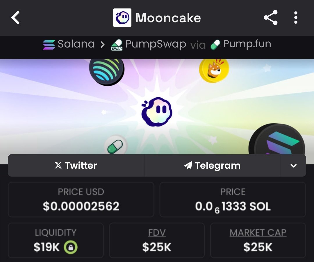 Supre_Whale's tweet image. #Mooncake just rocketed from $25k to $669k MC! 📈 27% gain in days! 🤯 Alpha drops in my TG — community + hype = gains! 💡 Join for insider plays?DM me to get access & boost profits! 💸 #crypto #pyth #solana #oracle #pump #CryptoGains
HRSJDD4SQDMS9VF5duGAF2cWKu2JDU9tU5B4yuEspump
