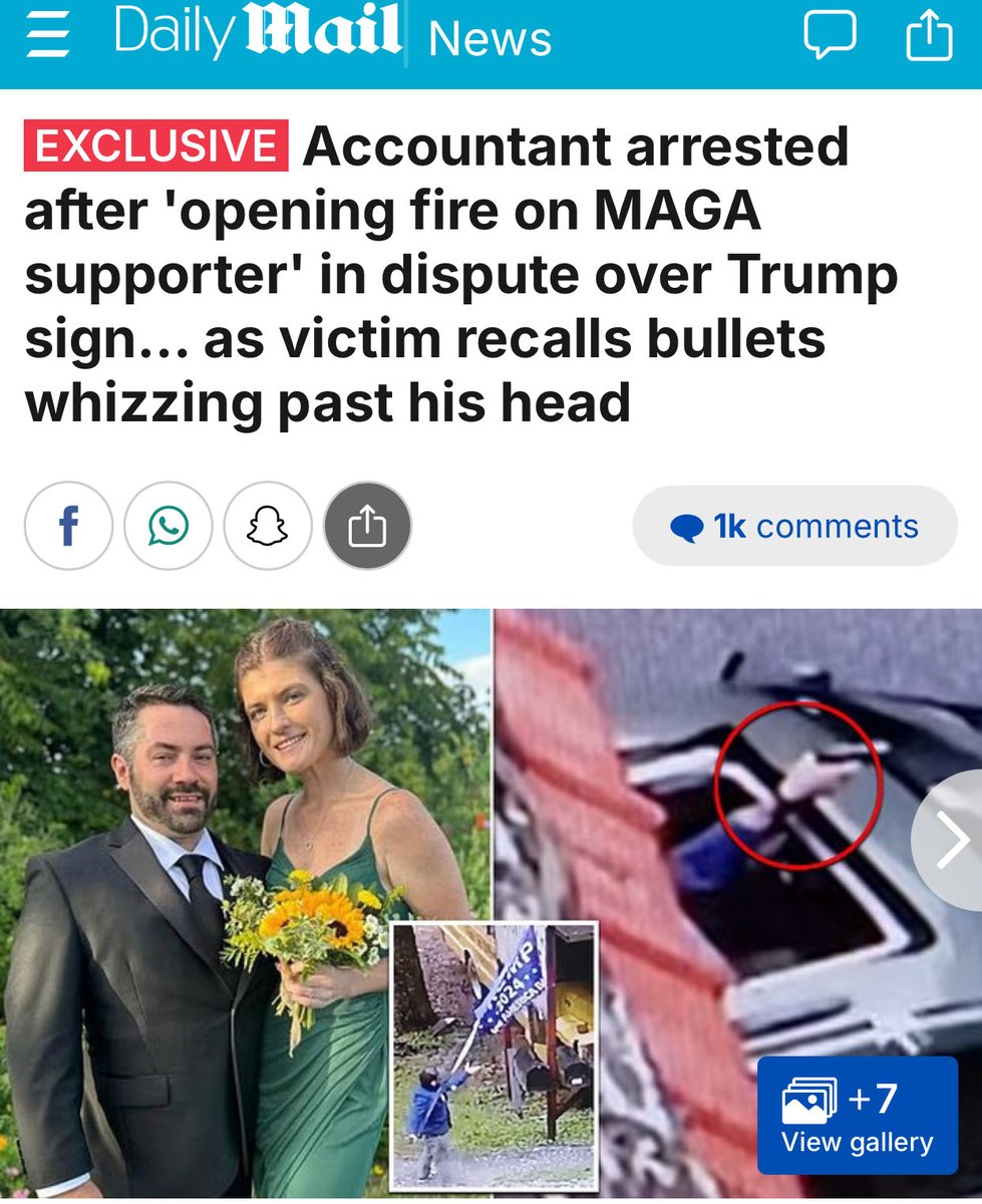 Jere_Memez's tweet image. Another indoctrinated Leftist opens fire over a MAGA sign. I guess it hurt his wittle feefees.