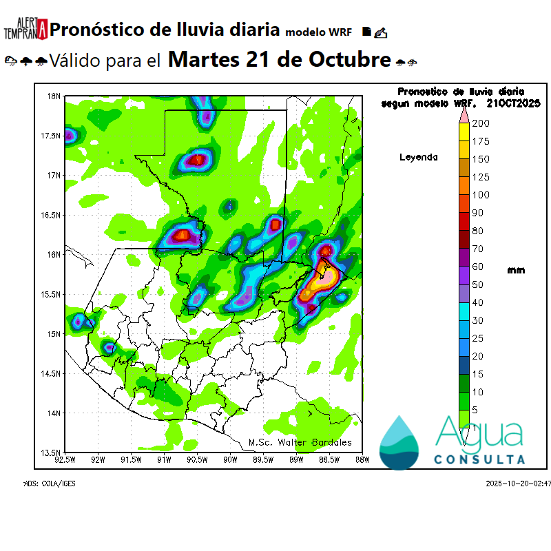 AlertaGt502's tweet photo. 🇬🇹📝Pronóstico del Tiempo para Guatemala para Martes 21 de Octubre
Vaguada + Onda Tropical 49 +Vaguada Monzónica incidiendo✍️
✓Lluvias y tormentas
✓Vientos de hasta 40km/h
✓Ambiente fresco
#ClimaGt #TraficoGt #LluviasGt #TiempoGt #TransitoGt
#TemporadaDeLluvias #Melissa https://t.co/PjfQTaRY37