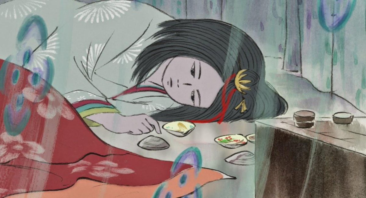 Cuento tradicional que Isao Takahata decidió narrar con la animación clásica japonesa. Su último trabajo para Ghibli, aquella persona que no sabía dibujar dotó a El Cuento de la Princesa Kaguya sus dotes narrativas para enamorarme y destrozarme a parte iguales.
Joya del estudio.