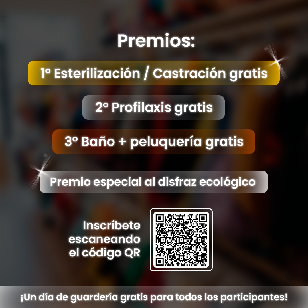 Universitariad4's tweet image. 🎃🐾 ¡Convocatoria oficial!
La pasarela más peluda de Halloween llega a la Clínica Veterinaria IUDC: música, fotos, aplausos y premios de miedo 👻
Disfraza a tu perro o gato (bonus si es eco ♻️) y encántanos.
📍Escanea el QR y asegura su lugar.
#HalloweenIUDC #ClínicaVeterinaria