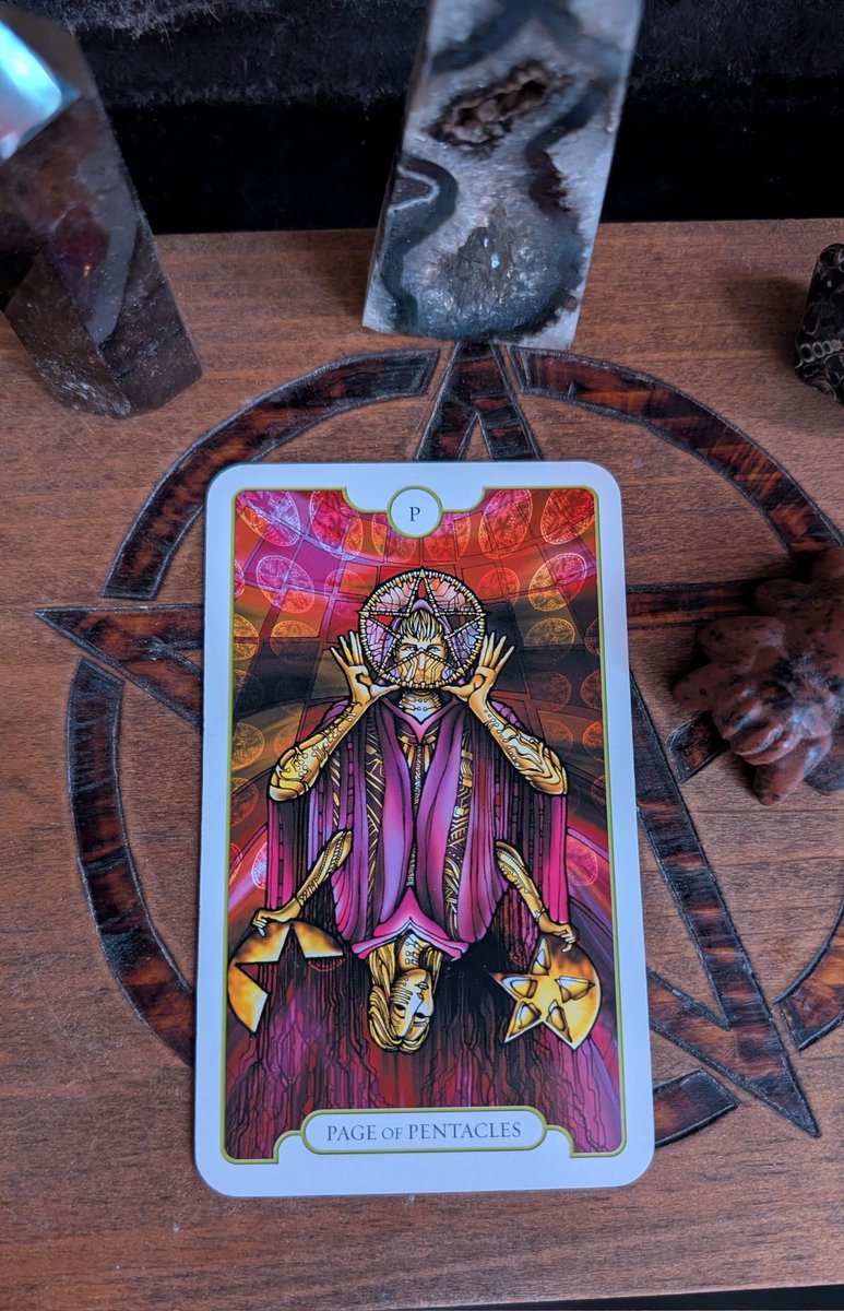 KnightDivining's tweet photo. Decided to do more divination as I've been in a rut emotionally. Not currently offering readings for others, but hope to in the future.

Page of Pentacles - A new beginning in learning. Be consistent &amp; focused to succeed. Stay grounded. #tarotreading #tarotreader #tarot https://t.co/ZKV9ZhTMxA