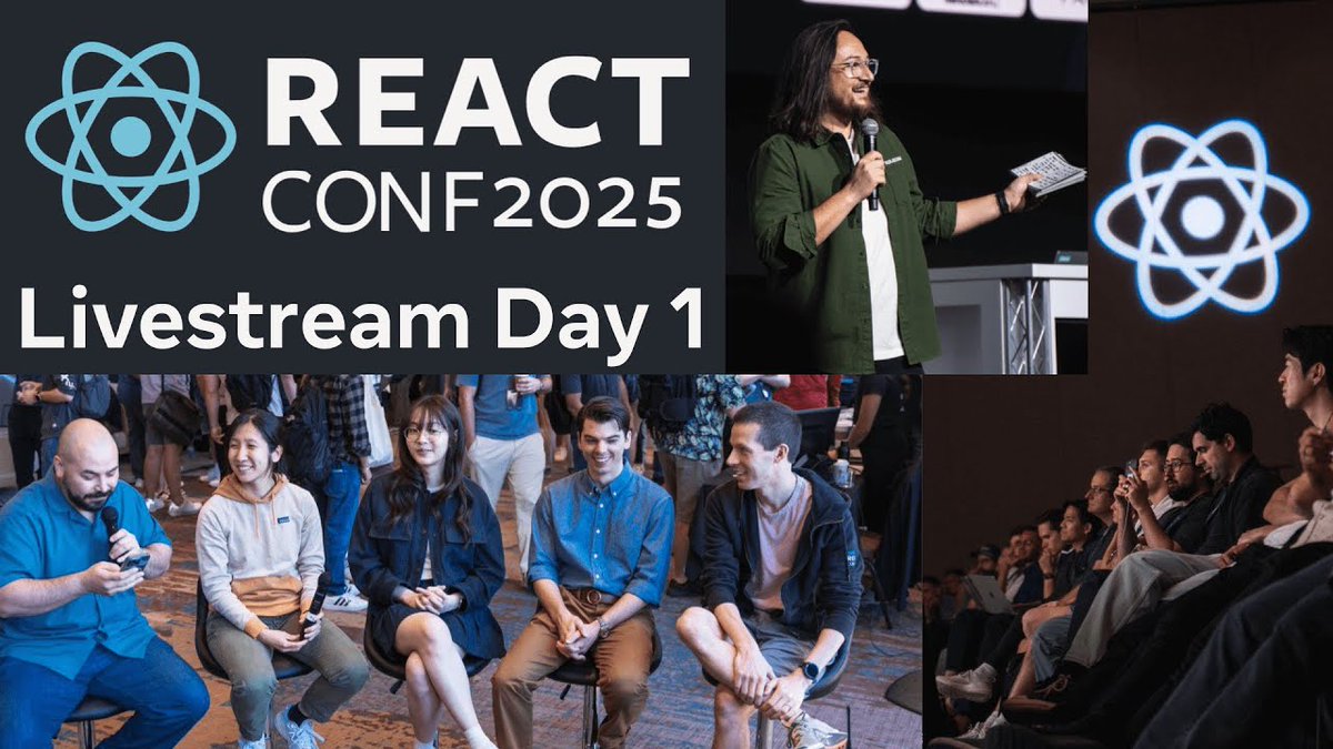 KendoUI's tweet image. You missed #reactconf 2025? 🤯
Let's fix this!
Catch up with all the #ReactJS goodness from Day 1 of the conference - the full keynote by @zmofei, the React and #AI Panel & more: prgress.co/3Jnbuxf