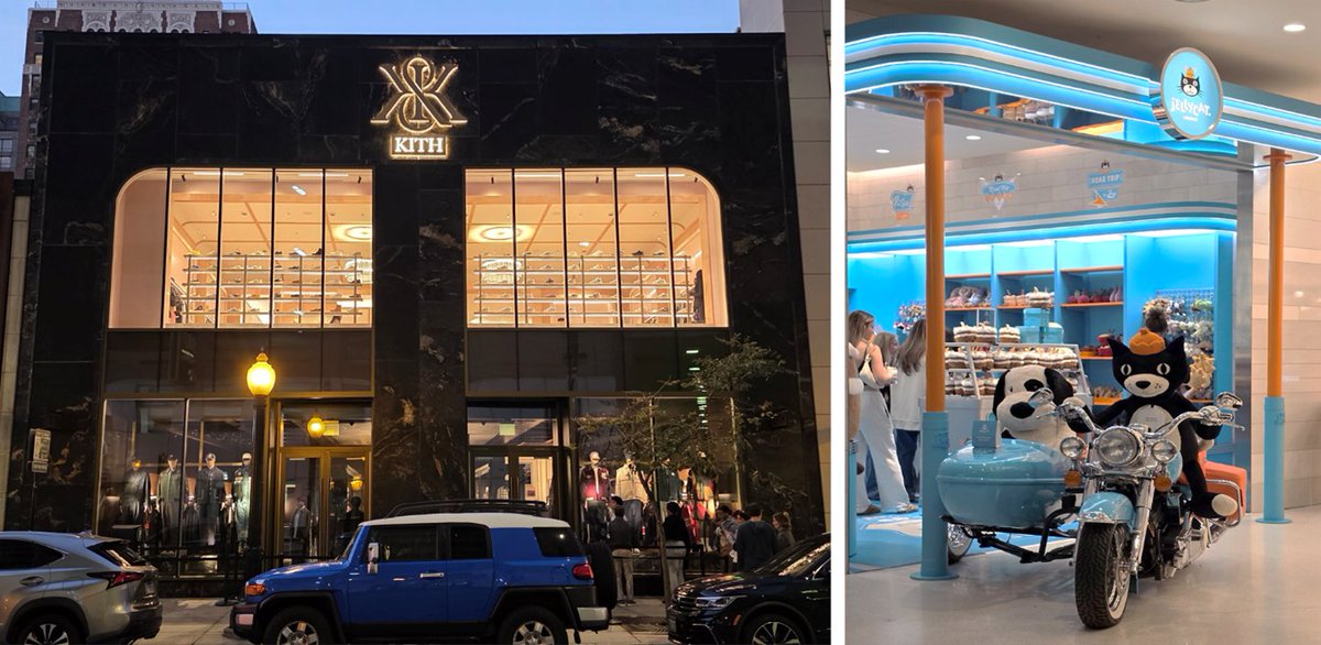 The opening of Kith, the NY-based luxury streetwear and lifestyle brand, in Chicago's Gold Coast and Jellycat, the British plush label known for its whimsical designs, on Michigan Avenue underscore how global brands are betting on Chicago. bit.ly/3L02eQ7