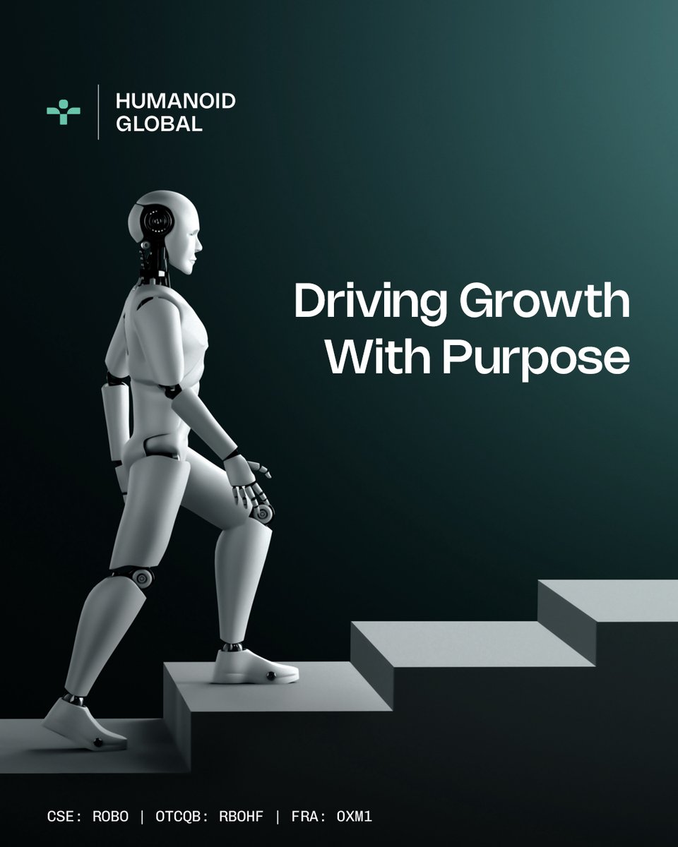 robo_humanoid's tweet image. At Humanoid Global, we provide strategic oversight to help our portfolio companies grow while managing risk in the rapidly evolving humanoid robotics and embodied AI sectors.

For more info, visit: humanoidglobal.ai/investors

🇨🇦 #CSE: $ROBO 🇺🇸 #OTCQB: $RBOHF 🇩🇪 #FRA: #0XM1
