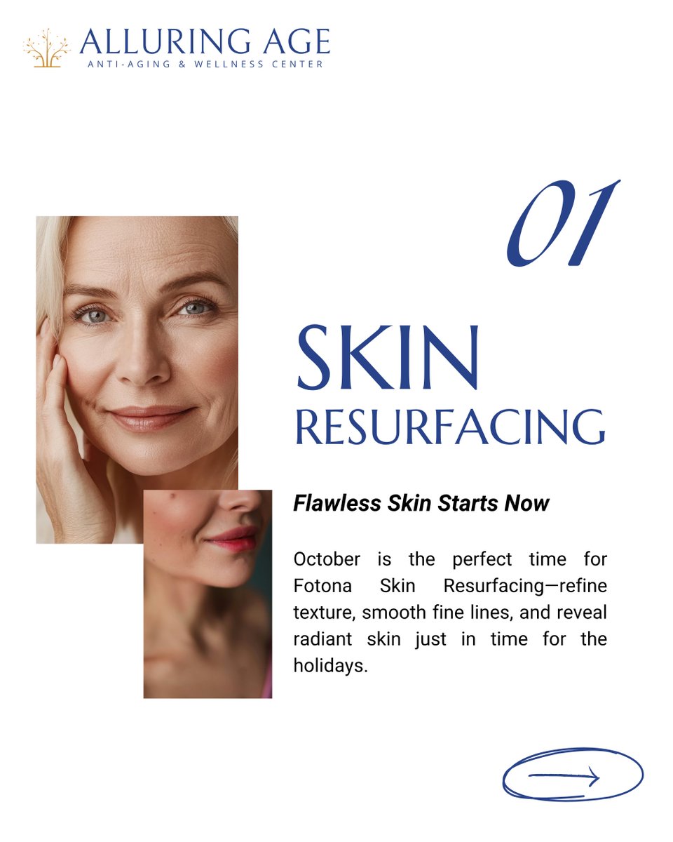 alluring_age's tweet photo. Fall Specials Are Here! Refresh your skin, enhance your lips, and lift your look with our limited-time offers on Fotona treatments. Book your free aesthetic consultation today https://t.co/vkRREKLOTB

#AlluringAge #FallSpecials #AestheticMedicine #SkinResurfacing #VectorLift https://t.co/UZV0XG2GFI