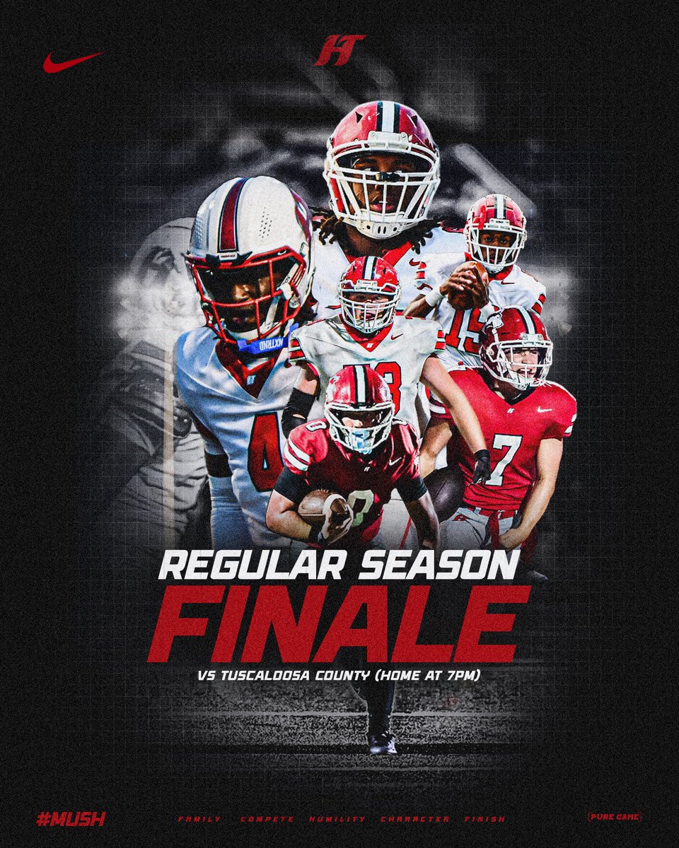 Make plans to be at Hewitt-Trussville Stadium Friday. Help us get a win and secure a playoff spot.