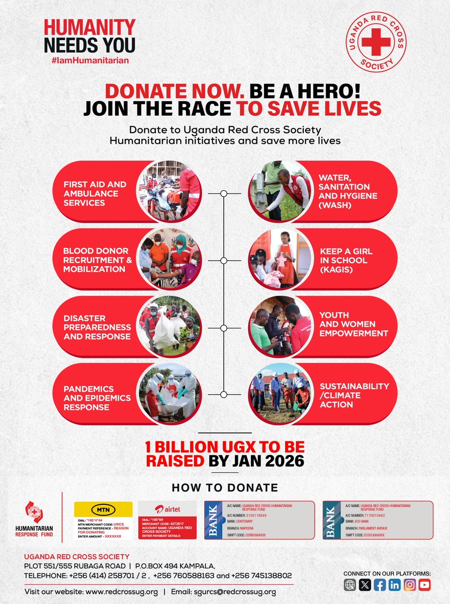 🎯A call to join the life saving Mission
Many lives are on the line; You can be the reason someone survives.

Right now, countless families across Uganda are facing unimaginable hardship from floods that wash away homes, to disease outbreaks, to children going to sleep hungry,