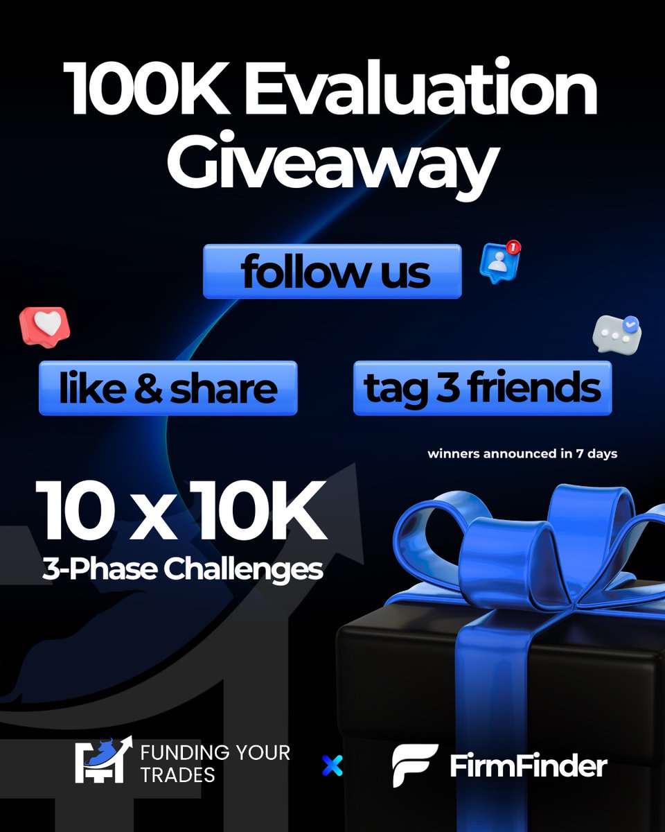 Fx Priest (@fx_priest1) on Twitter photo 🎁$100,000 PROP-FIRM GIVEAWAY🎁
I’ve partnered with <a href="/firmfinderco/">FirmFinder</a> & <a href="/fundingurtrades/">FundingYourTrades</a>
to giveaway 10 × $10,000 trading challenges!
How to enter:
1️⃣ Follow <a href="/firmfinderco/">FirmFinder</a> <a href="/fundingurtrades/">FundingYourTrades</a> <a href="/propfirmeye/">Prop Firm Eye</a>
2⃣ Sign up: fundingyourtrades.com
3⃣Join the discord: 🎁$100,000 PROP-FIRM GIVEAWAY🎁
I’ve partnered with <a href="/firmfinderco/">FirmFinder</a> & <a href="/fundingurtrades/">FundingYourTrades</a>
to giveaway 10 × $10,000 trading challenges!
How to enter:
1️⃣ Follow <a href="/firmfinderco/">FirmFinder</a> <a href="/fundingurtrades/">FundingYourTrades</a> <a href="/propfirmeye/">Prop Firm Eye</a>
2⃣ Sign up: fundingyourtrades.com
3⃣Join the discord: