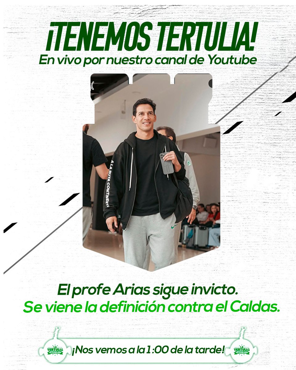 💚🔥 ¡COMIENZA LA SEMANA CON LA TERTULIA VERDOLAGA!

Nos vemos a la 1PM, hoy transmitiendo desde <a href="/estadodigitaltv/">Estado Digital</a> 🎙️💚

¡Los esperamos!