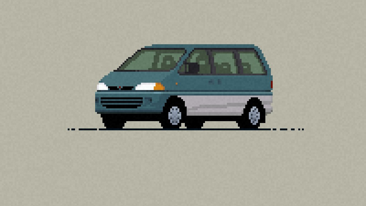 Mitsubishi Delica 1994
The "Space Gear" generation. Home isn’t a place — it’s parked somewhere beautiful.

#pixelart #pixel #pixelcar #art #carillustration #carinstagram #cardrawing #etherfieldgames #etherfieldstudio #Mitsubishi #MitsubishiDelica #Delica #Delica4x4 #ClassicCars