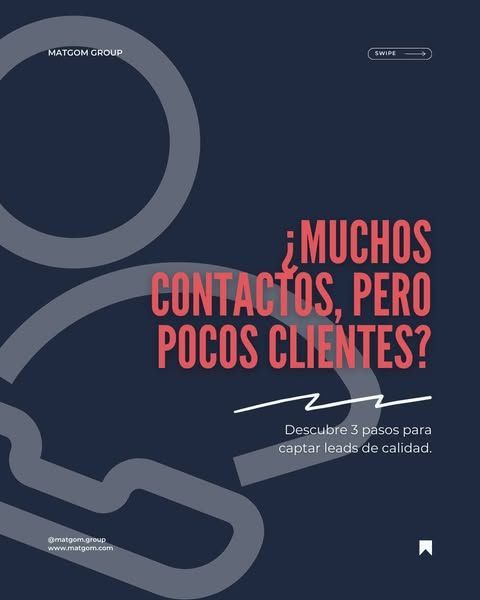 GroupMatgo42640's tweet image. 👉 Revisa tus estrategias actuales: ¿estás atrayendo cantidad o calidad?
La respuesta puede marcar la diferencia en tu crecimiento.
📌 Guarda este carrusel y empieza hoy mismo. 
#GeneracionDeLeads #MatgomTips #startup #emprendedor #LeadsDeCalidad #NegociosOnline #matgom