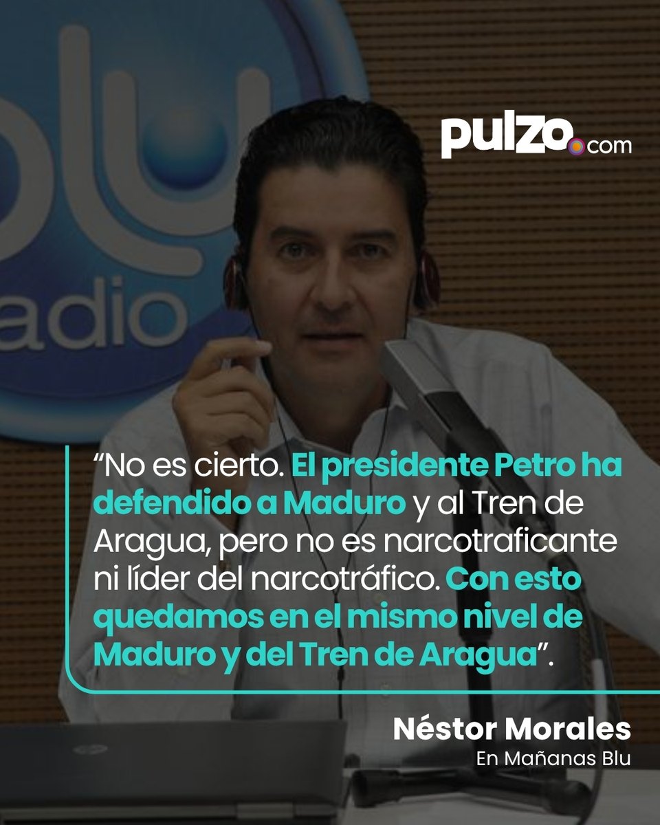 Pulzo (@pulzo) on Twitter photo El periodista de Blu Radio <a href="/BluRadioCo/">BluRadio Colombia</a>, <a href="/NestorMoralesC/">Néstor Morales</a>, dejó claro que <a href="/realDonaldTrump/">Donald J. Trump</a>  fue tajante con sus comentarios hacia Gustavo Petro <a href="/petrogustavo/">Gustavo Petro</a>  🤔 Pero también puso el interrogante si el mandatario estadounidense solo está respondiendo, de mala manera, a las El periodista de Blu Radio <a href="/BluRadioCo/">BluRadio Colombia</a>, <a href="/NestorMoralesC/">Néstor Morales</a>, dejó claro que <a href="/realDonaldTrump/">Donald J. Trump</a>  fue tajante con sus comentarios hacia Gustavo Petro <a href="/petrogustavo/">Gustavo Petro</a>  🤔 Pero también puso el interrogante si el mandatario estadounidense solo está respondiendo, de mala manera, a las