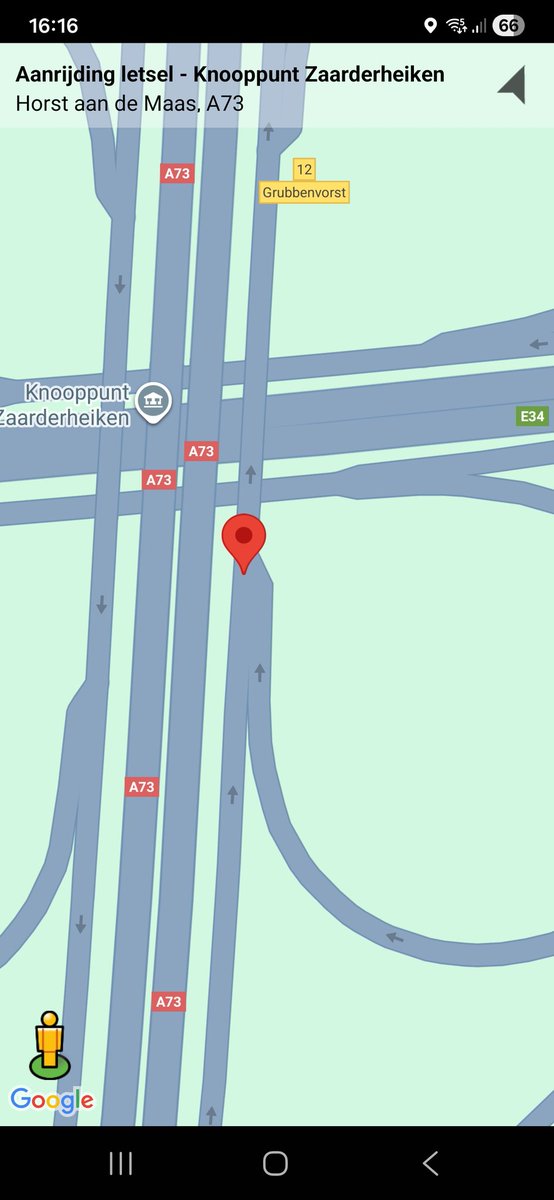 Aanrijding met letsel op A73