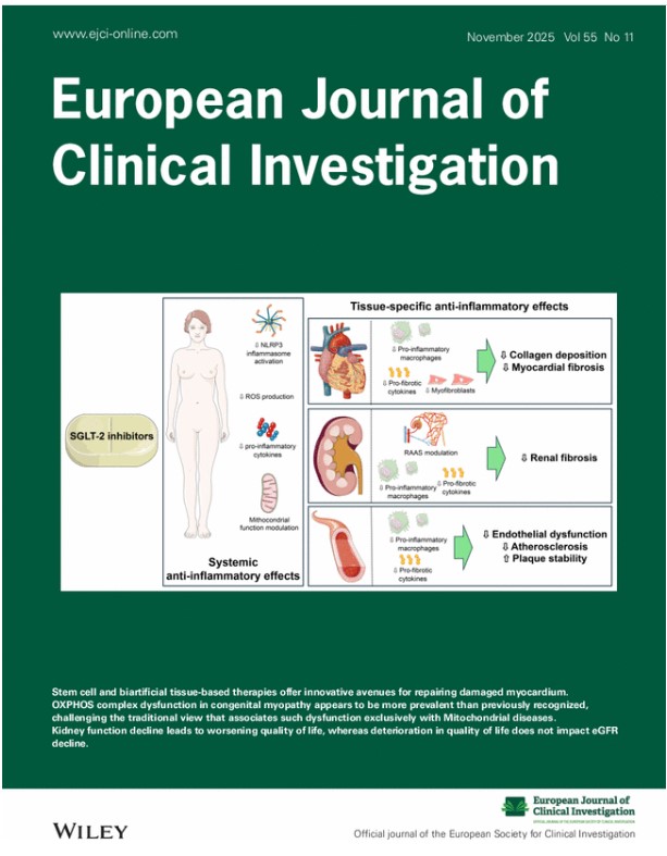 💥European Journal of Clinical Investigation November issue is out NOW! 
📖Read amazing Original articles, Narrative reviews, Systematic reviews and more...

Be the first to know, sign up for Early views
🔗doi.org/10.1111/eci.14…