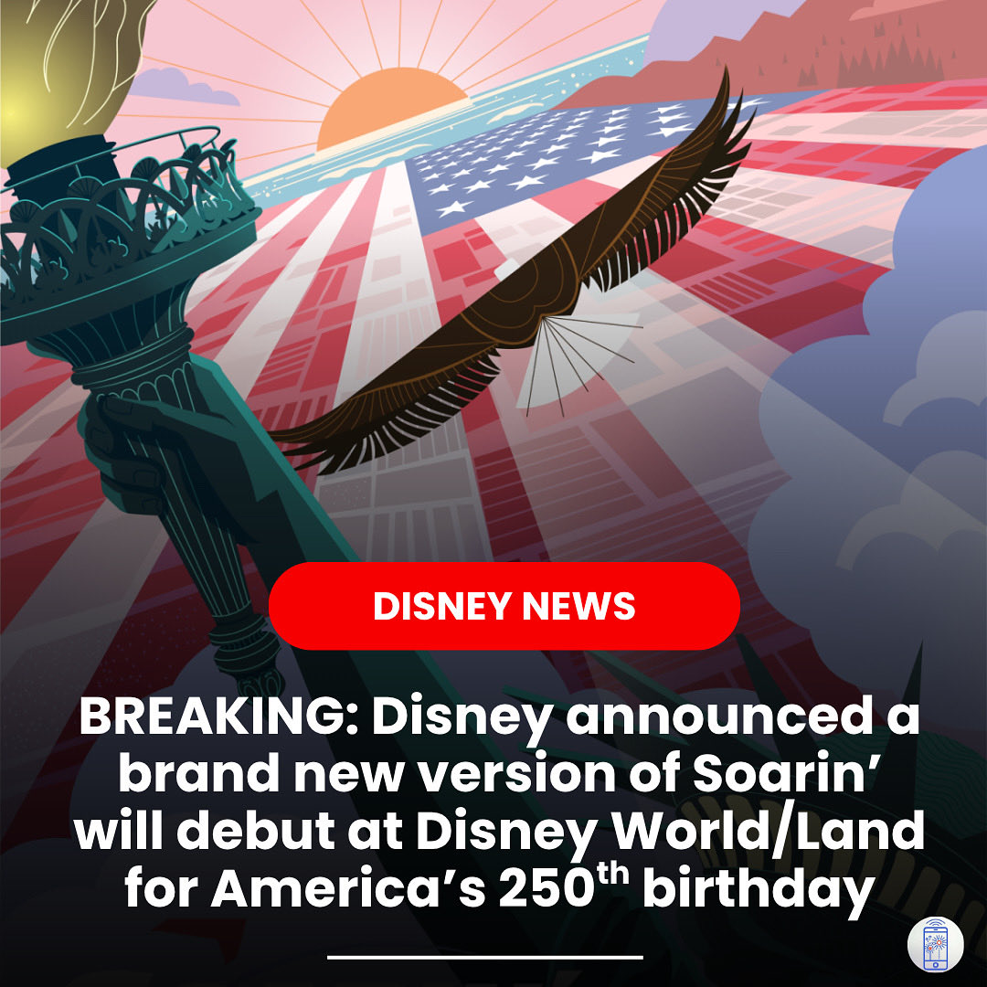 Streaming The Magic (@streamingmagic) on Twitter photo Soarin’ Across America will debut at Disneyland Resort and Walt Disney World Resort in Summer 2026. The updated attraction at Disney California Adventure and EPCOT will feature new U.S. landscapes and cityscapes, celebrating America’s 250th birthday. #DisneyWorld #Disneyland Soarin’ Across America will debut at Disneyland Resort and Walt Disney World Resort in Summer 2026. The updated attraction at Disney California Adventure and EPCOT will feature new U.S. landscapes and cityscapes, celebrating America’s 250th birthday. #DisneyWorld #Disneyland