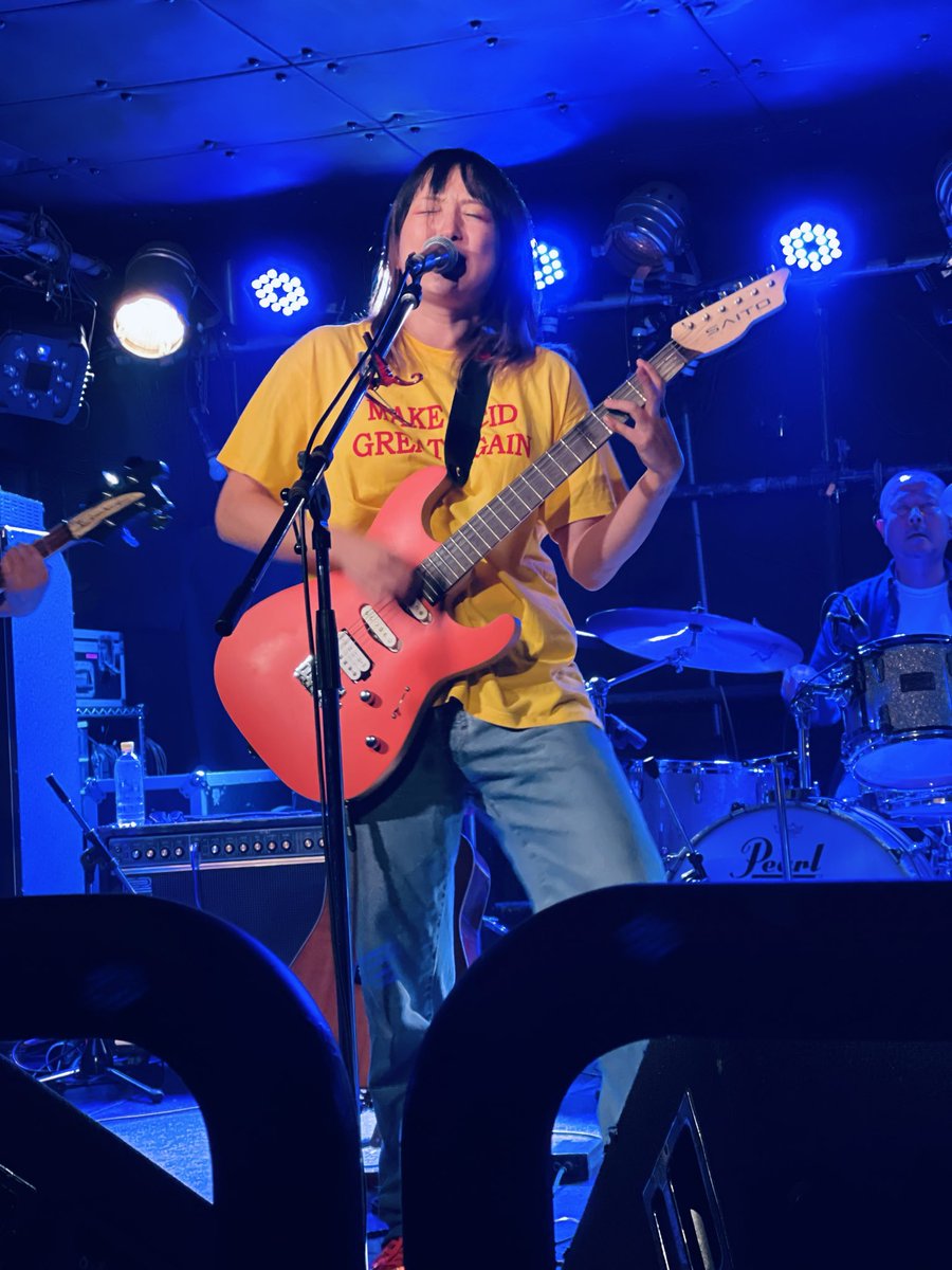 KaedeWassy's tweet photo. 久々のShow Boat🔥
お目当ては👉斉藤めい（バンド）！！
キャッチーで心地いいロックサウンドに釘付け🎸
本当に最高でした✨
最後にたくさんお話しできて嬉しかった☺️ 優しみ💫 https://t.co/dr6OzLU6r1