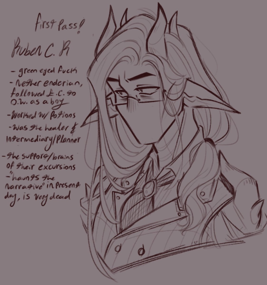 ÆTHERSTATIC *.✧。*☆°• (@staticsshifter) on Twitter photo First draft of said whimsical guy 
#staticsocs #ocs #ConcreteGarden First draft of said whimsical guy 
#staticsocs #ocs #ConcreteGarden