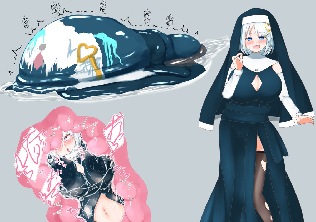 丸吞み模倣ワームvsシスターロウちゃん 